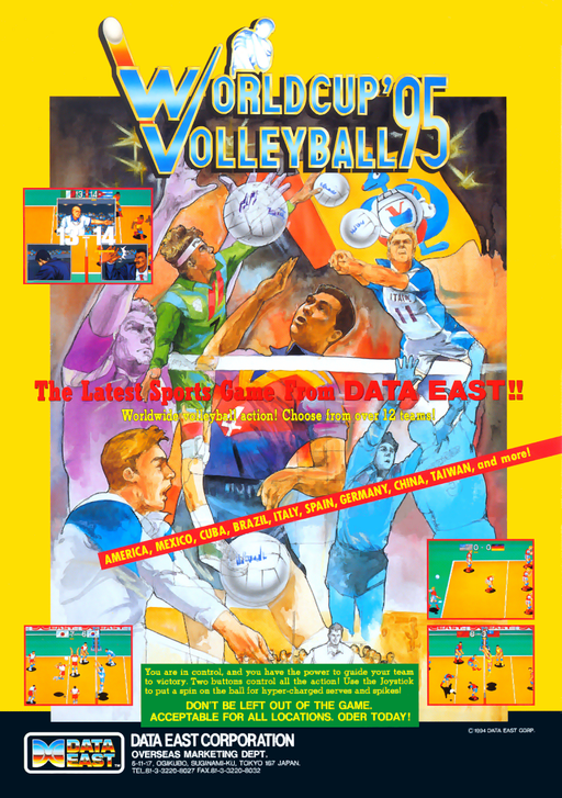World Cup Volley ’95 Extra Version (Asia v2.0B) Arcade Gorser Play